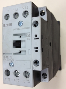 Eaton DIL M 17-10 Contactor (Motor Control) 230 Volt, 50Hz / 240 Volt, 60 Hz XTCE018C10 with Normally Open Auxiliary Contacts 