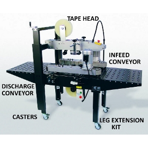 Excel Packaging Carton Sealer Infeed or Discharge Conveyor Roller Section 