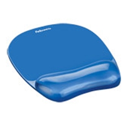 Fellowes Blue Crystal Mousepads/ Wristrests/Flex Rests 