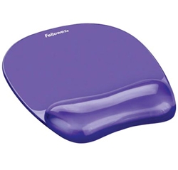 Fellowes Purple Crystal Mousepads/ Wristrests/Flex Rests 