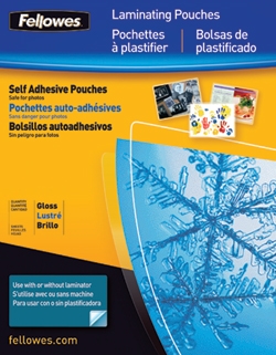 Fellowes Self-Adhesive Letter Laminating Sheets 3 MIL 