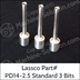 Lassco PD14-2.5 Standard 1/4in Package of 3 Drill Bits (2.5in Drilling Capacity)