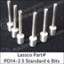 Lassco PD14-2.5 Standard 1/4in Package of 6 Drill Bits (2.5in Drilling Capacity)