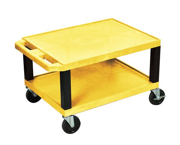 H Wilson WT16YE-B Tuffy Yellow 2 Shelf AV Cart H Wilson WT16YE-B Tuffy Yellow 2 Shelf AV Cart