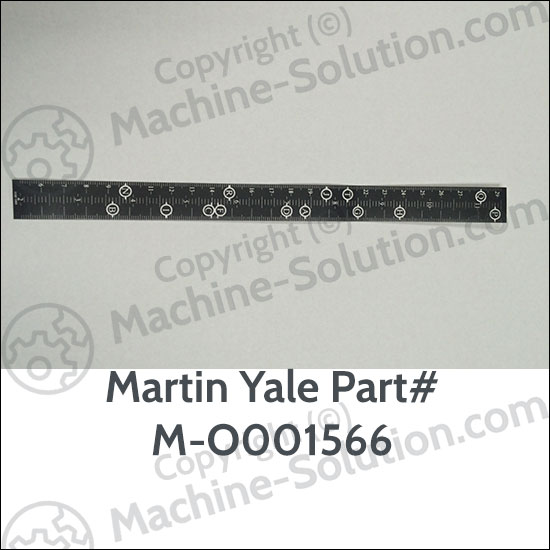 Martin Yale M-O001566 1ST FOLD RULER,1217A Martin Yale M-O001566 1ST FOLD RULER,1217A