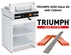 Triumph 4350 Semi-Auto Electric Paper Cutter Value Kit with Digital Display, cabinet, 1 box cutting sticks and 1 extra blade