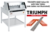 Triumph 6660 Automatic-Programmable 25.5" Paper Cutter with Light Safety Beams Value Kit with 1 box cutting sticks and 1 extra blade Triumph 6660 Automatic-Programmable 25.5&quot; Paper Cutter with Light Safety Beams Value Kit with 1 box cutting sticks and 1 extra blade