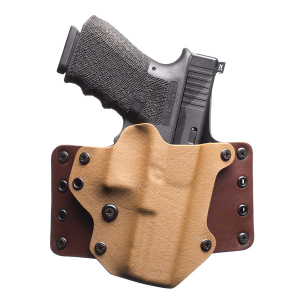 Blackpoint Tactical 118047 Leather Wing OWB 1.75" Holster For Glock 17/21 Coyote Color - 118047