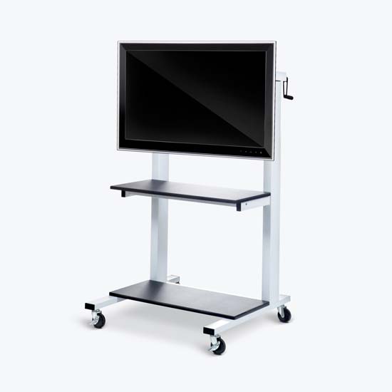 Luxor CLCD CLCD Crank Adjustable Flat Panel TV Cart Luxor CLCD CLCD Crank Adjustable Flat Panel TV Cart