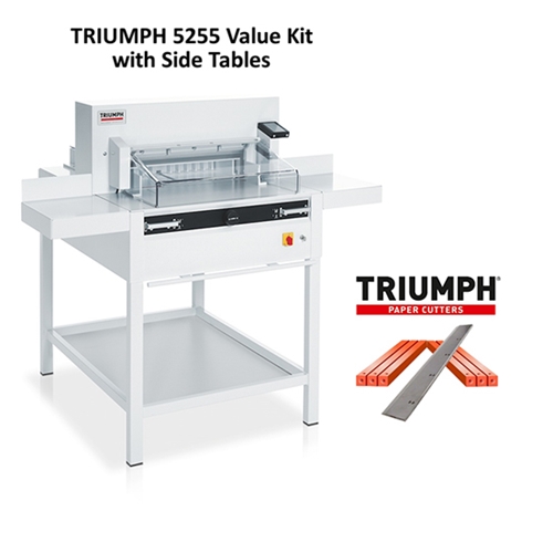 Triumph 5255 Automatic-Programmable 20-3/8" Paper Cutter Value Kit with 6 cutting sticks and 1 extra blade - TRI 5255 CUTTER VALUE KIT