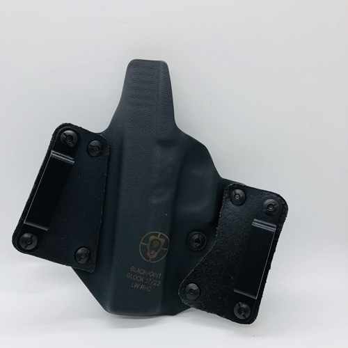 Blackpoint Tactical 100080 Leather Wing OWB 1.75" Holster For Glock 17/22 BLK - 100080