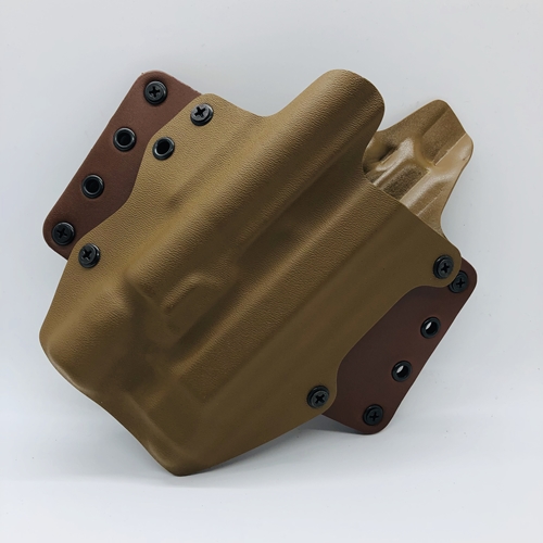 Blackpoint Tactical 118051 Leather Wing Light Mounted OWB 1.75" Holster For Beretta 92A1 Coyote  - 118051