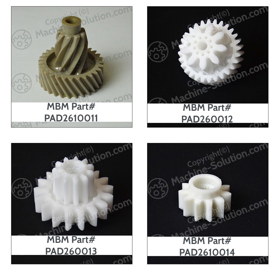 MBM PAD2610590 Set includes one each: PAD2610011, PAD2610012, PAD2610013, PAD2610014