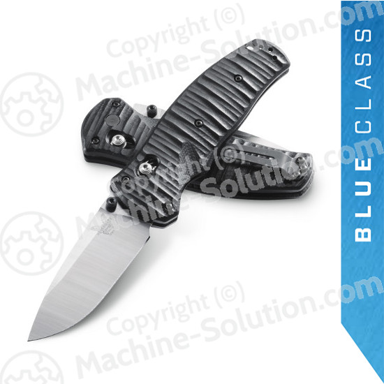 Benchmade 1000001 Volli AXIS-Assisted 3.26" S30V Satin Plain Blade, Black G10 Handles
