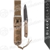  Benchmade 140BKSN Nimravus Fixed 4.5" BK1 Plain Blade, Sand Aluminum Handles, Sand Sheath