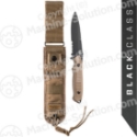 Benchmade 140SBKSN Nimravus Fixed 4.5" BK1 Combo Blade, Sand Aluminum Handles, Sand Sheath
