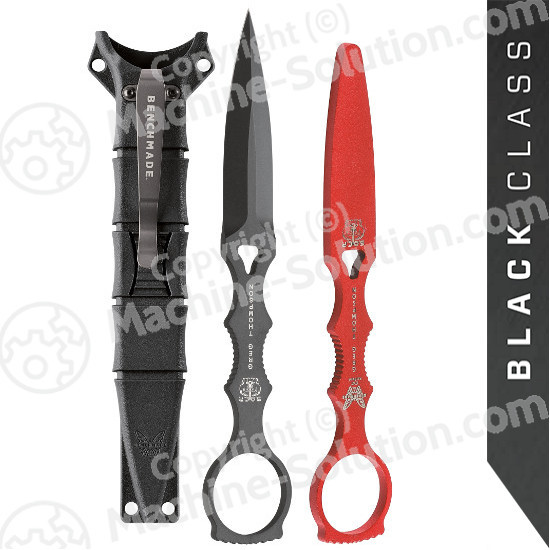 Benchmade 176BK-COMBO SOCP Dagger 3.22" Black Blade with Trainer, Black Sheath