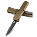 Benchmade 4600DLC-1 Phaeton AUTO OTF 3.45" Black S30V Drop Point Blade, Dark Earth Aluminum Handles