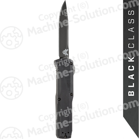 Benchmade 4600DLC Phaeton AUTO OTF 3.45" Black S30V Drop Point Blade, Black Aluminum Handles