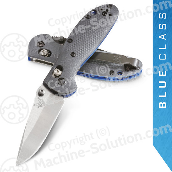 Benchmade 556-1 Griptilian 2.91" CPM-20CV Satin Drop Point Plain Blade, Gray G10 Handles
