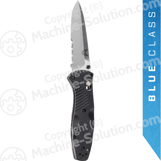 Benchmade 580S Barrage AXIS-Assisted 3.6" Satin Plain Blade, Valox Handles