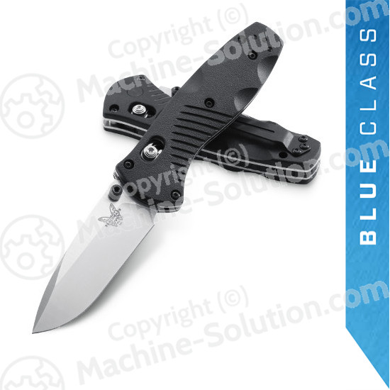 Benchmade 585 Mini-Barrage AXIS-Assisted 2.91" Satin Plain Blade, Valox Handles