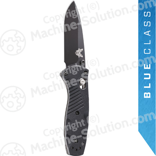 Benchmade 585BK Mini-Barrage AXIS-Assisted 2.91" Satin Plain Blade, Valox Handles