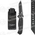 Benchmade 9052SBK AFO II AUTO 3.56" Black Combo Tanto Blade, Aluminum Handles, Sheath included