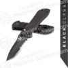 Benchmade 9101SBK AUTO Stryker 3.6" Black Combo Tanto Blade, Aluminum Handles