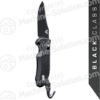 Benchmade 9170BK AUTO AXIS Triage Rescue Folder 3.58" Black Plain Blade, Aluminum with Black G10 Inlays
