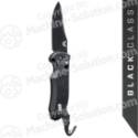 Benchmade 9170BK AUTO AXIS Triage Rescue Folder 3.58" Black Plain Blade, Aluminum with Black G10 Inlays