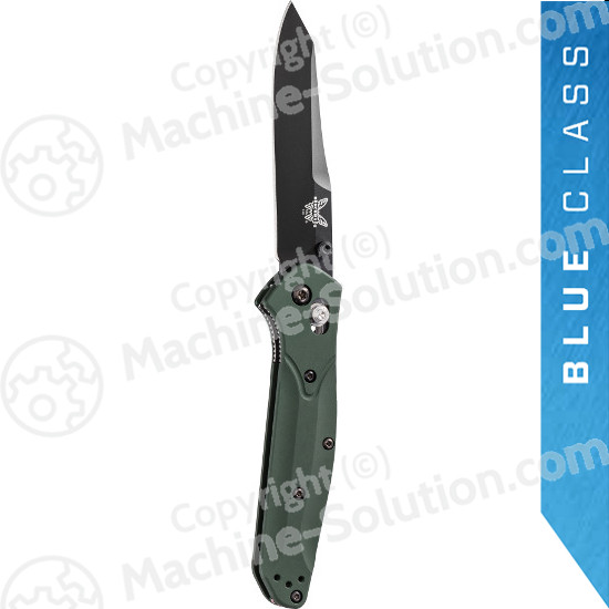 Benchmade 940BK Osborne Folding Knife 3.4" S30V Black Plain Blade, Aluminum Handles