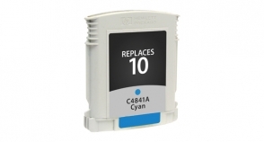 Compatible InkJet 10 Cyan - Page Yield 1650 inkjet cartridge, remanufactured, compatible, printer, ink, c4841a (#10), hp 10 - 2000c, 2000cxi, 2000cn, 2000cse; designjet colorpro cad, ga; business inkjet 2500c plus, 2500c, 2500cm, 2500cse, 2500cxi - cyan