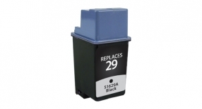 Compatible 29A Ink Black - Page Yield 720 inkjet cartridge, remanufactured, compatible, printer, ink, 51629a (#29), hp 29 - deskjet 600c, 660c, 670c, 672c, 680c, 682c, 690c, 692c, 693c, 694c, 695c, 695cci, 697c; deskwriter 600, 660c, 680c, 694c; fax 910, 920; officejet 500, 520, 570, 580, 590, 600, 610, 630, 635, 700, 710, 720, 725; psc 370, 380 - black