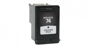 Compatible InkJet  74 Black - Page Yield 200 inkjet cartridge, remanufactured, compatible, printer, ink, cb335wn (#74), hp 74 - deskjet d4260, d4360; officejet j5780, j6480; photosmart d5345, d5360, d5363, d5368; photosmart all-in-one c4240, c4250, c4280, c4340, c4380, c4385, c4480, c4500, c4580, c4599, c5240, c5250, c5280, c5580 - black