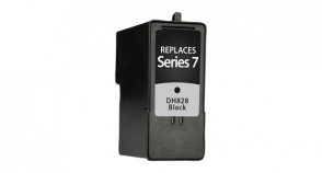 Compatible Dell Series 7 Ink Black High Yield - Page Yield 490 inkjet cartridge, remanufactured, compatible, printer, ink, ch883 / dh828, dell 966, 968, 968w (series 7) - black