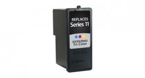 Compatible Dell Srs11 Ink TriColor High Yield - Page Yield 420 inkjet cartridge, remanufactured, compatible, printer, ink, kx703 / jp453, dell 948, v505, v505w (series 11) - color
