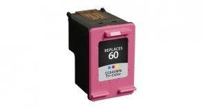 Compatible 60 Ink Tri-Color - Page Yield 165 inkjet cartridge, remanufactured, compatible, printer, ink, cc643wn (#60), hp 60 - deskjet d1660, d2530, d2545, d2560, d2660, d2680, d5560; hp deskjet all-in-one f4230, f2440, f2480, f4210, f4235, f4240, f4280, f4435, f4440, f4480, f4580; deskjet ink advantage k290a; envy 100; photosmart all-in-one c4635, c4640, c4650, c4680, c4740, c4750, c4780, c4795 - tri-color