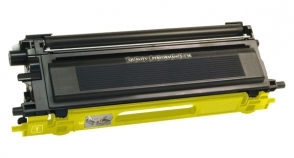 Compatible Brother TN110 Toner Yellow - Page Yield 1500 laser toner cartridge, remanufactured, compatible, color laser printer, tn110y, brother hl-4040cn, hl-4040cdn, hl-4070cdw; mfc-9440cn, mfc-9450cdn, mfc-9840cdw; dcp-9040cn, dcp-9045cdn - yellow