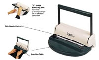 Akiles RubiCoil Plastic Coil Letter Binder and Punch - AKI RUBICOIL