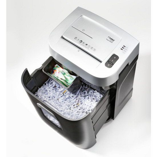 Dahle PaperSAFE 22312 Paper / Multi+Media Shredder - Easy to empty waste bin - Pull open front to empty multi+media container or shred bin.