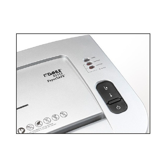 Dahle PaperSAFE 22312 Paper / Multi+Media Shredder - Easy to Operate- LED indicators and push button controls allow for easy operation.