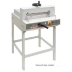 Formax Cut-True 22S Electric Paper Cutter - Shown with stand, included