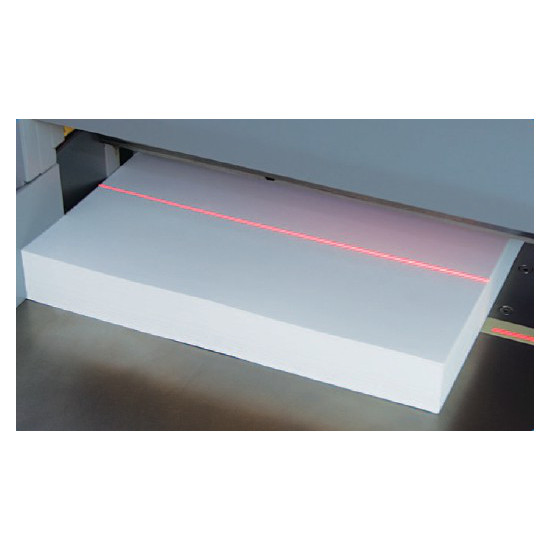 Formax Cut-True 29H Hydraulic Guillotine Paper Cutter - LED Cutting Line shows exactly where the blade will cut