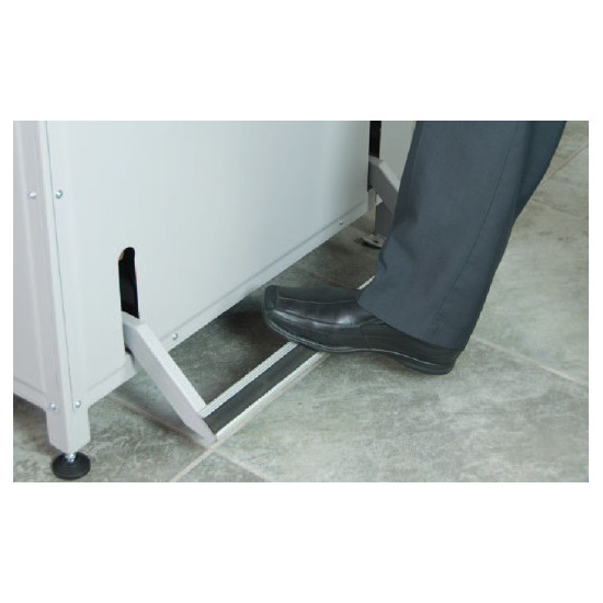 Formax Cut-True 29H Hydraulic Guillotine Paper Cutter - Foot pedal pre-clamp holds paper to check alignment prior to cutting