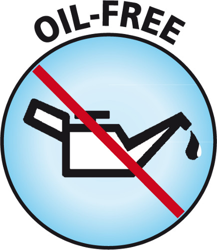 Oil-Free System - No Need for lubrication and maintenance free cutting blades
