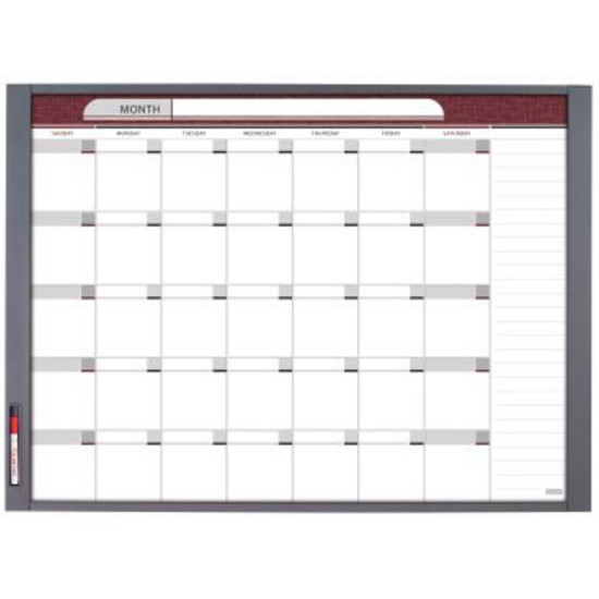 Quartet 72981 InView Custom Whiteboard, 47.5" x 35", Total Erase, Graphite Frame