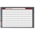 Quartet 72982 InView Custom Whiteboard, 37.5" x 23", Total Erase, Graphite Frame