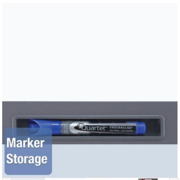 Quartet InView Custom Whiteboards - Marker Storage