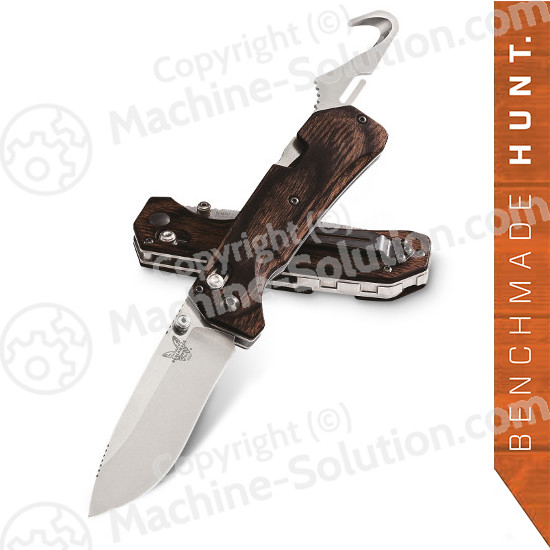 Benchmade 15060-2 Grizzly Creek Folding Knife 3.50" S30V Blade with Gut Hook, Dymondwood Handles